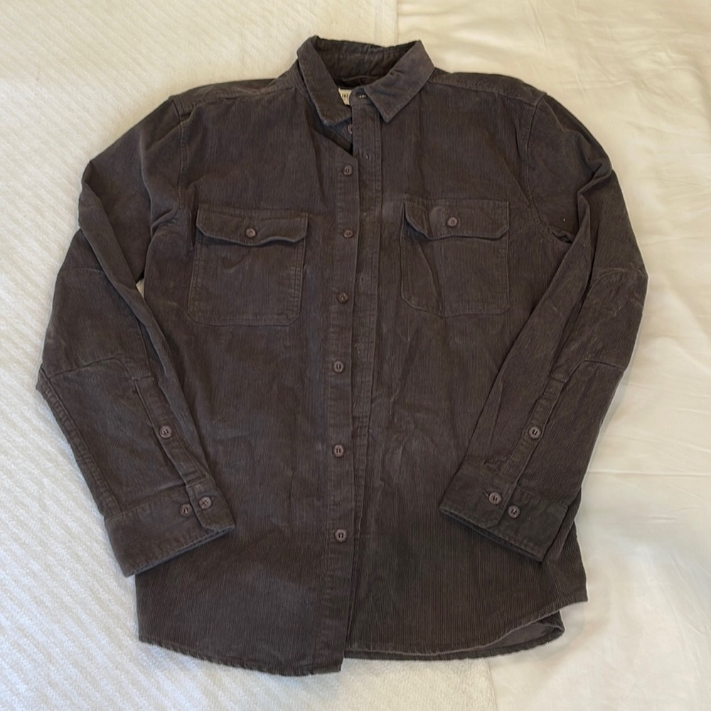 Line of Trade Corduroy Button Down Shirt XL